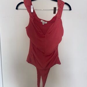 Coral Textured Bodysuit